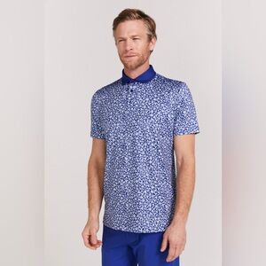 REDVANLY Brewer Polo In Mazarine Blue NWT